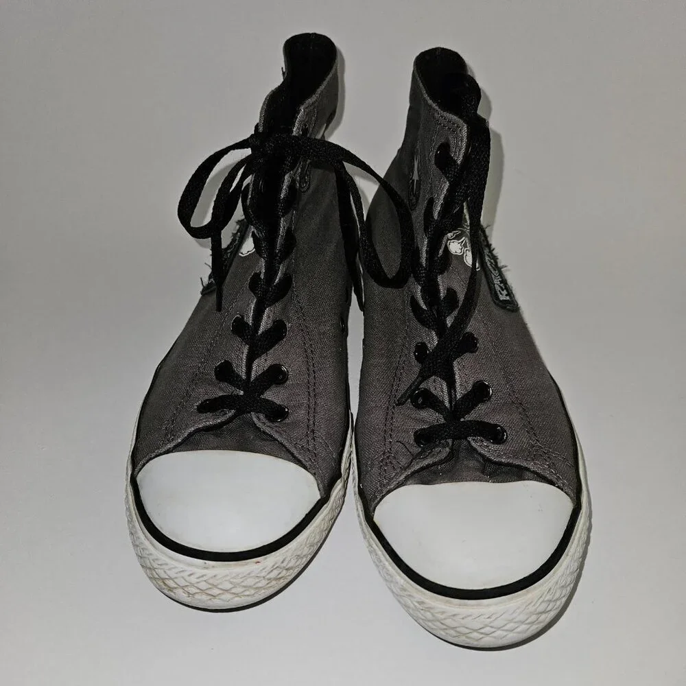 Converse Chuck Taylor High Top Sneakers Gray Shoes All Star Racing Club Size 6